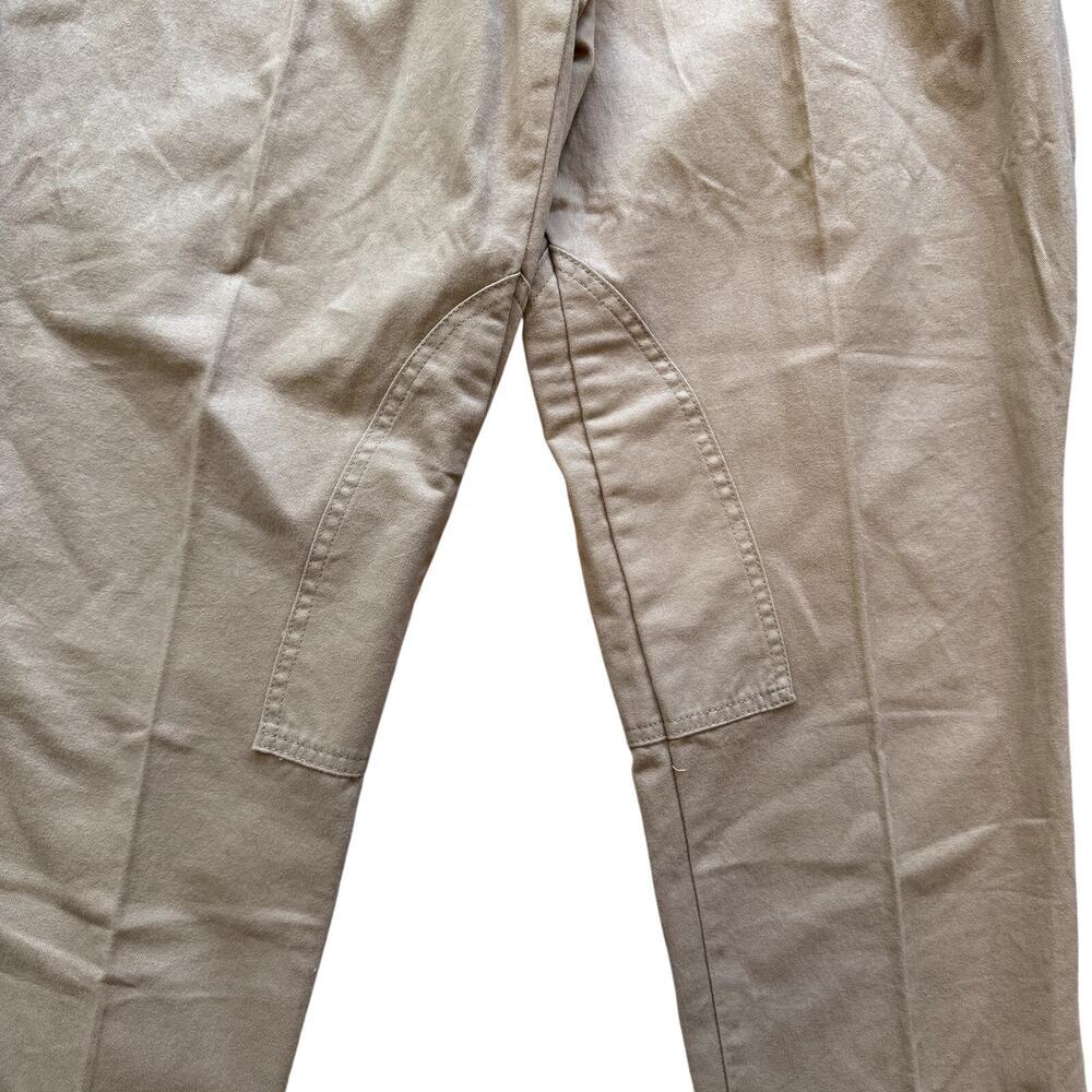 VTG Eddie Bauer Women's Khaki Chino Pants Size 14 Pleated - Picture 3 of 6